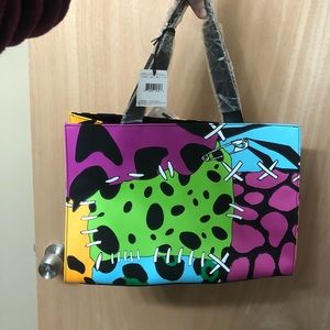 Moschino cheap & chic leather purse Dino print